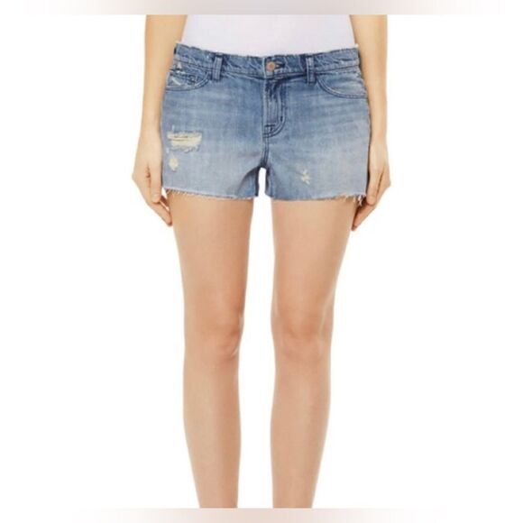 J Brand Cut Off Denim Shorts distressed boyfriend Sz 28 NWT - Picture 1 of 6
